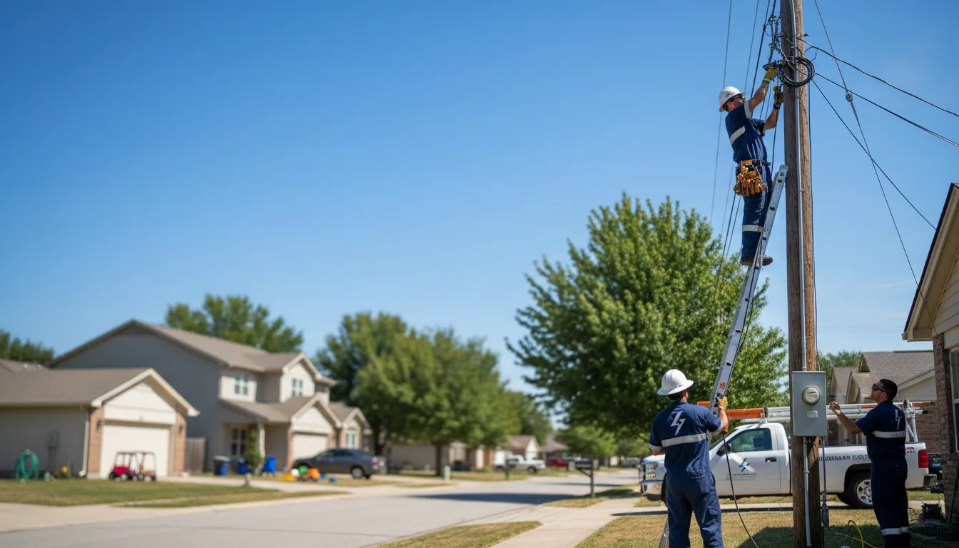 Residential electrician providing installation services in Ridgely, TN